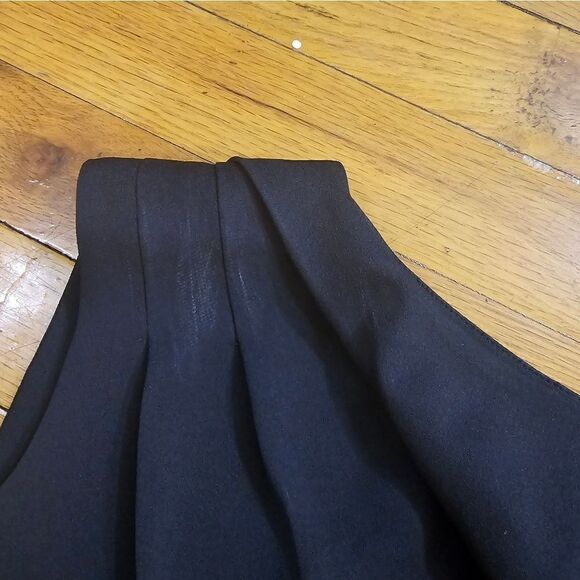 Karen Millen The Atelier Fringed Cutout Top In Black SIZE US 8 - Picture 12 of 12